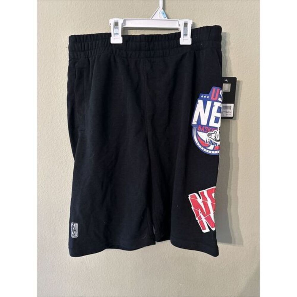 NBA USA Red Cotton Polyester Shorts Small Basketball ZSMA205S NWT‎